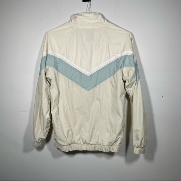 Original Use Jacket Retro Light Windbreaker Track Jacket White Blue Size XS - Picture 7 of 7